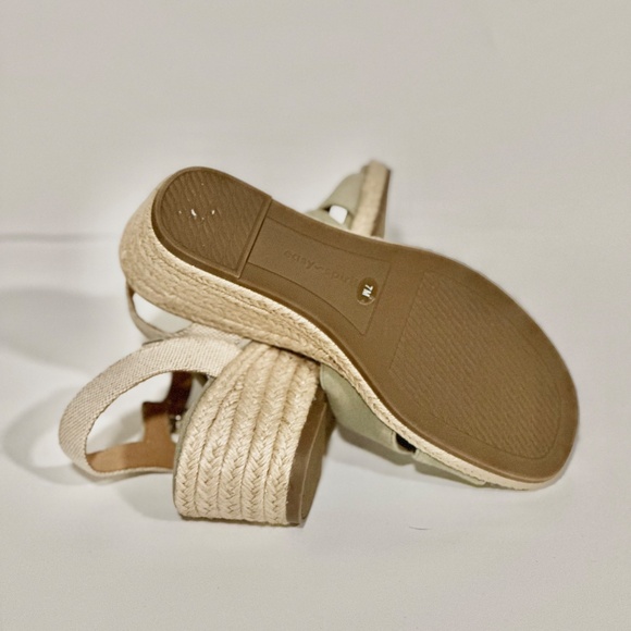 Easy Spirit Shandra Light Green Suede Espadrille Wedge New Sandals Size 7 - Picture 6 of 6